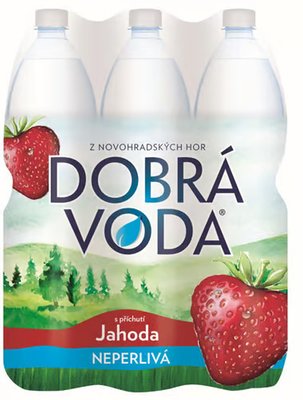 Obrázek Dobrá voda Neperlivá s příchutí jahoda 1,5l