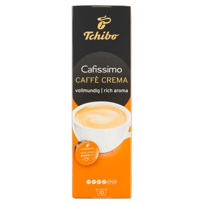 Obrázek Tchibo Cafissimo Caffè Crema pražená mletá káva kapsle 10 x 7,4g (74g)