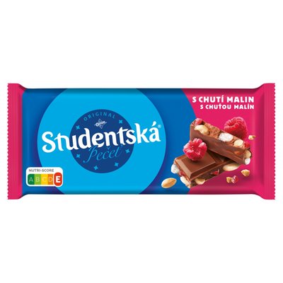 Obrázek ORION Studentská pečeť Mléčná čokoláda s arašídy, želé a kousky s chutí malin 170g