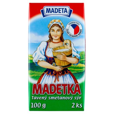 Obrázek Madeta Madetka tavený smetanový sýr 2 ks 100g