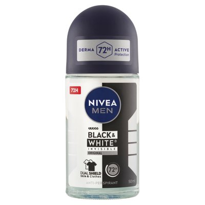 Obrázek Nivea Men Black & White Invisible Original Kuličkový antiperspirant 50ml