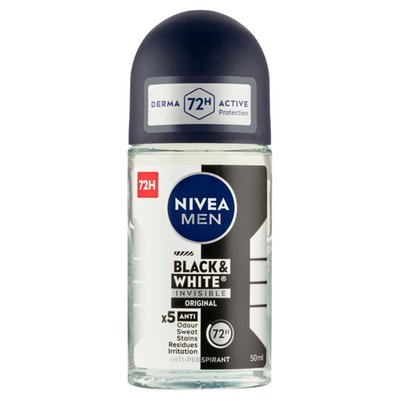 Obrázek Nivea Men Black & White Invisible Original Kuličkový antiperspirant 50ml