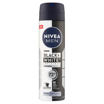 Obrázek Nivea Men Black & White Invisible Original Sprej antiperspirant 150ml
