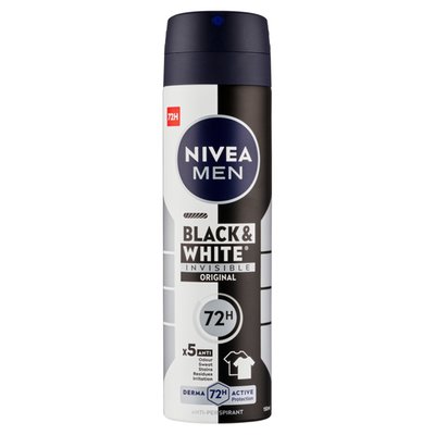 Obrázek Nivea Men Black & White Invisible Original Sprej antiperspirant 150ml