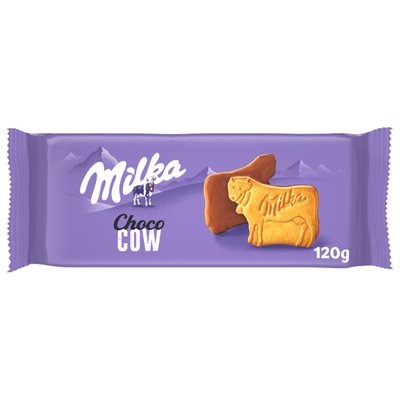 Obrázek Milka sušenky Choco Cow polomáčené, mléčná čokoláda 120g
