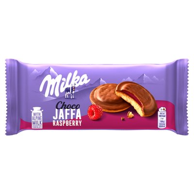 Obrázek Milka piškoty Choco Jaffa malinové, mléčná čokoláda 147g