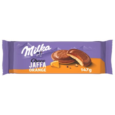 Obrázek Milka piškoty Choco Jaffa pomerančové, mléčná čokoláda 147g
