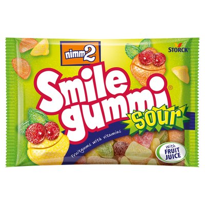 Obrázek nimm2 Smilegummi Kyselé želé s ovocnou příchutí a vitaminy 100g