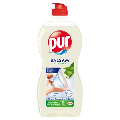 Obrázek Pur Balsam Aloe Vera Almond Milk přípravek na ruční mytí nádobí 450ml