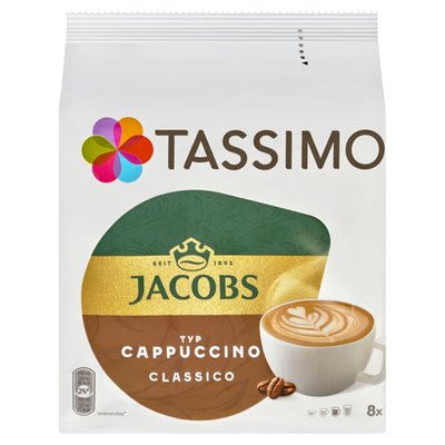 Obrázek Tassimo Jacobs Cappuccino Classico pražená mletá káva v kapslích 8 ks 260g