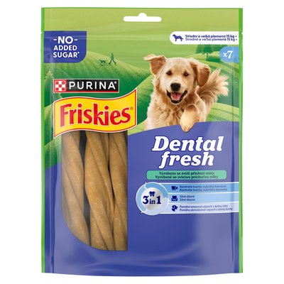 Obrázek Friskies Dental Fresh pamlsky pro psy 3v1 M 180g