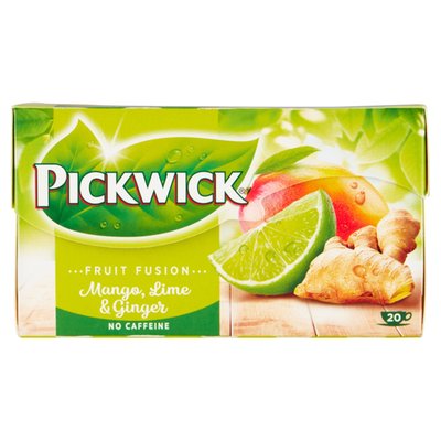 Obrázek Pickwick Fruit Fusion Ovocný čaj aromatizovaný se zázvorem, limetkou a mangem 20 x 1,75g (35g)