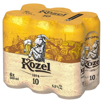 Obrázek Velkopopovický Kozel 10 pivo výčepní světlé 6 x 0,5l (3l)