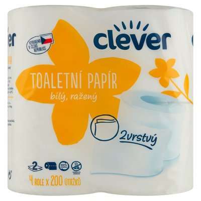 Obrázek CLEVER TOALETNI PAPIR 4R 2VR BILY