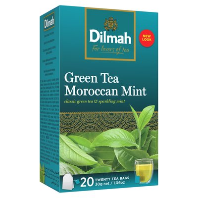 Obrázek Dilmah Moroccan Mint zelený čaj 20 x 1,5g