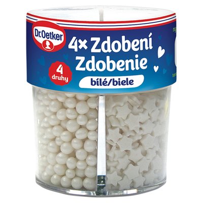 Obrázek Dr. Oetker Zdobení bílé 4 druhy 73g