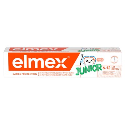 Obrázek elmex® Junior zubní pasta pro děti ve věku 6-12 let 75ml