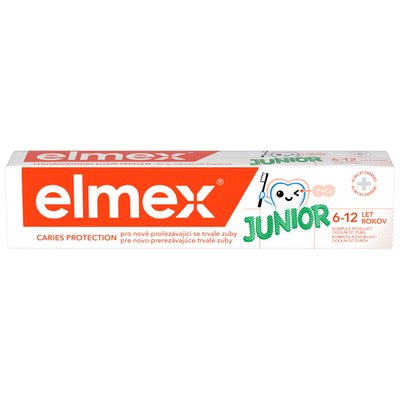 Obrázek elmex® Junior zubní pasta pro děti ve věku 6-12 let 75ml