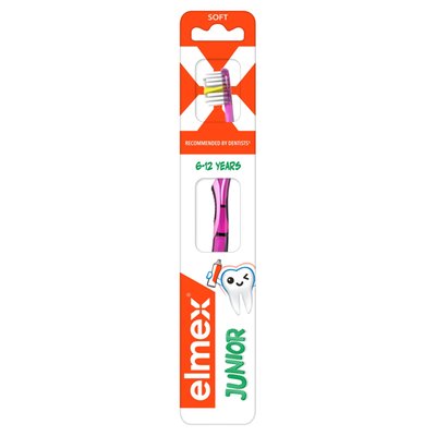 Obrázek elmex®Junior dětský zubní kartáček měkký pro děti ve věku 6-12 let 1ks