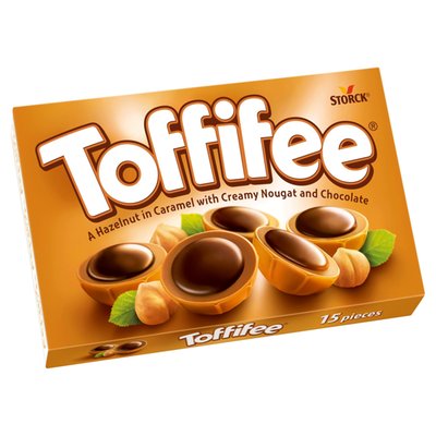 Obrázek Toffifee Celá jádra lískových ořechů v karamelu s lískoořechovým krémem a čokoládou 125g