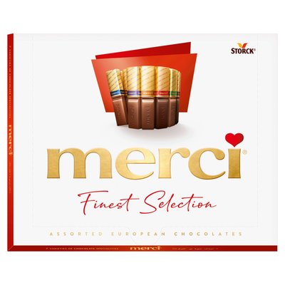 Obrázek merci Finest Selection výběr plněných a neplněných čokoládových pralinek 250g