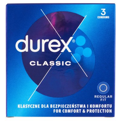 Obrázek Durex Classic Regular Fit kondomy 3 ks