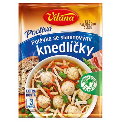 Obrázek Vitana Poctivá polévka Se slaninovými knedlíčky a celestýnskými nudlemi 60g