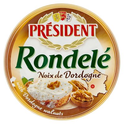 Obrázek Président Rondelé jemný sýr s vlašskými ořechy z kraje Dordogne 125g