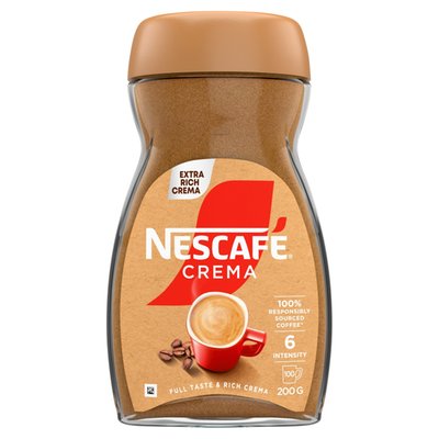 Obrázek NESCAFÉ CREMA Extra bohatá pěna, instantní káva, 200g