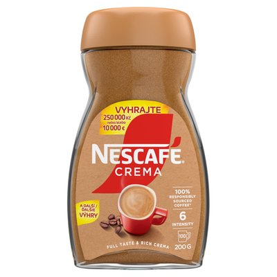 Obrázek NESCAFÉ CREMA Extra bohatá pěna, instantní káva, 200g