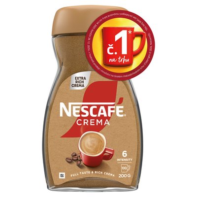 Obrázek NESCAFÉ CREMA Extra bohatá pěna, instantní káva, 200g