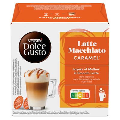 Obrázek NESCAFÉ® Dolce Gusto® Latte Macchiato Caramel - kávové kapsle - 16 ks