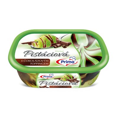Obrázek Pistáciová zmrzlina s čokoládovým toppingem
