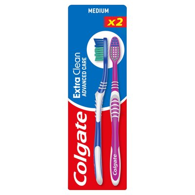 Obrázek Colgate Extra Clean zubní kartáček střední 2ks