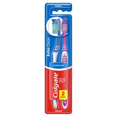 Obrázek Colgate Extra Clean zubní kartáček střední 2ks