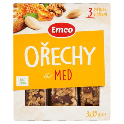Obrázek Emco Ořechy a med 3 x 35g