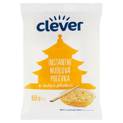 Obrázek clever Instantní nudlová polévka s kuřecí příchutí 60g