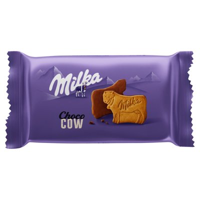 Obrázek Milka Choco Cow sušenky polomáčené mléčnou čokoládou z alspkého mléka 40 g