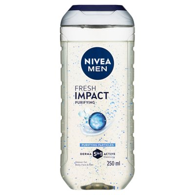 Obrázek Nivea Men Fresh Impact 5 v 1 Sprchový gel 250ml