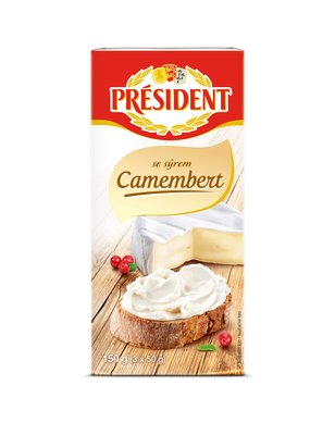 Obrázek PRÉSIDENT Tavený sýrový výrobek se sýrem Camembert 150g