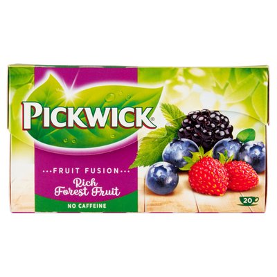 Obrázek Pickwick Fruit Fusion Ovocnobylinný čaj aromatizovaný s kousky lesního ovoce 20 x 1,75g (35g)