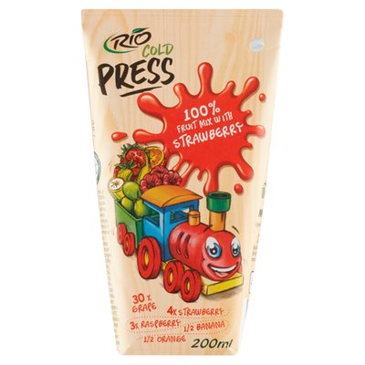 Obrázek Rio Cold Press 100% ovocný mix s jahodami 200ml