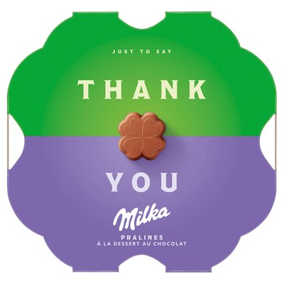 Obrázek Milka bonboniéra Thank You, kakaová náplň 44g