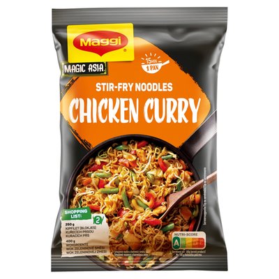 Obrázek MAGGI Nudle z pánve Kuře na karí, sáček 185g