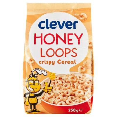 Obrázek clever Cereální kroužky s medem 250g