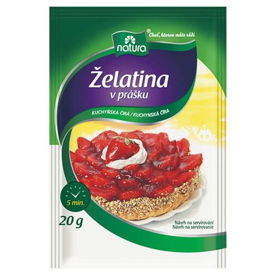 Obrázek Natura Želatina v prášku kuchyňská čirá 20g