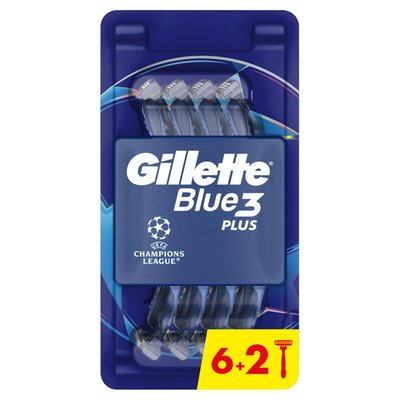 Obrázek Gillette Blue3 Comfort Pánské Pohotové Holítko, 8 ks