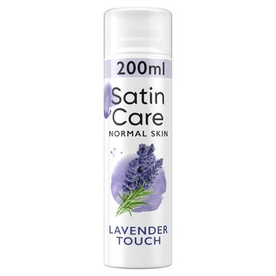 Obrázek Gillette Satin Care Dámský Gel Na Holení, Lavender Touch, 200 ml