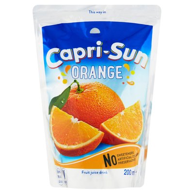 Obrázek Capri-Sun Orange nesycený nealkoholický ovocný nápoj 200ml