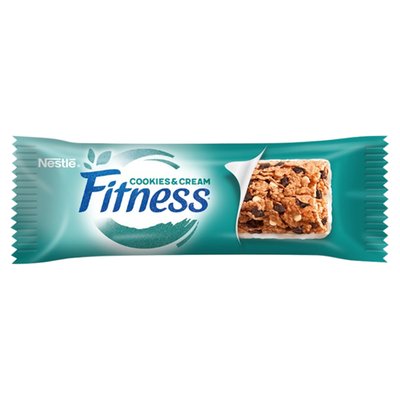 Obrázek FITNESS COOKIES & CREAM cereální tyčinka 23,5g